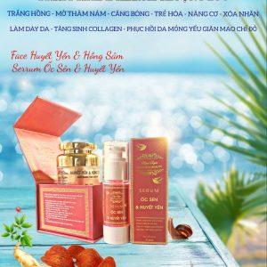 COMBO HUYáº¾T Yáº¾N Há»’NG SÃ‚M + SERUM HUYáº¾T Yáº¾N