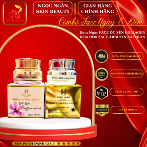 Bá»˜ KEM NGÃ€Y + ÄÃŠM FACE Sá»®A NON & ARBUTIN