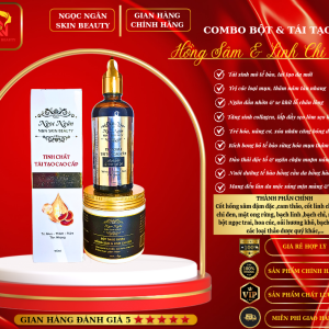 COMBO TÃI Táº O DA LINH CHI Äá»Ž (Trá»‹ má»¥n thÃ¢m nÃ¡m tÃ n nhang)