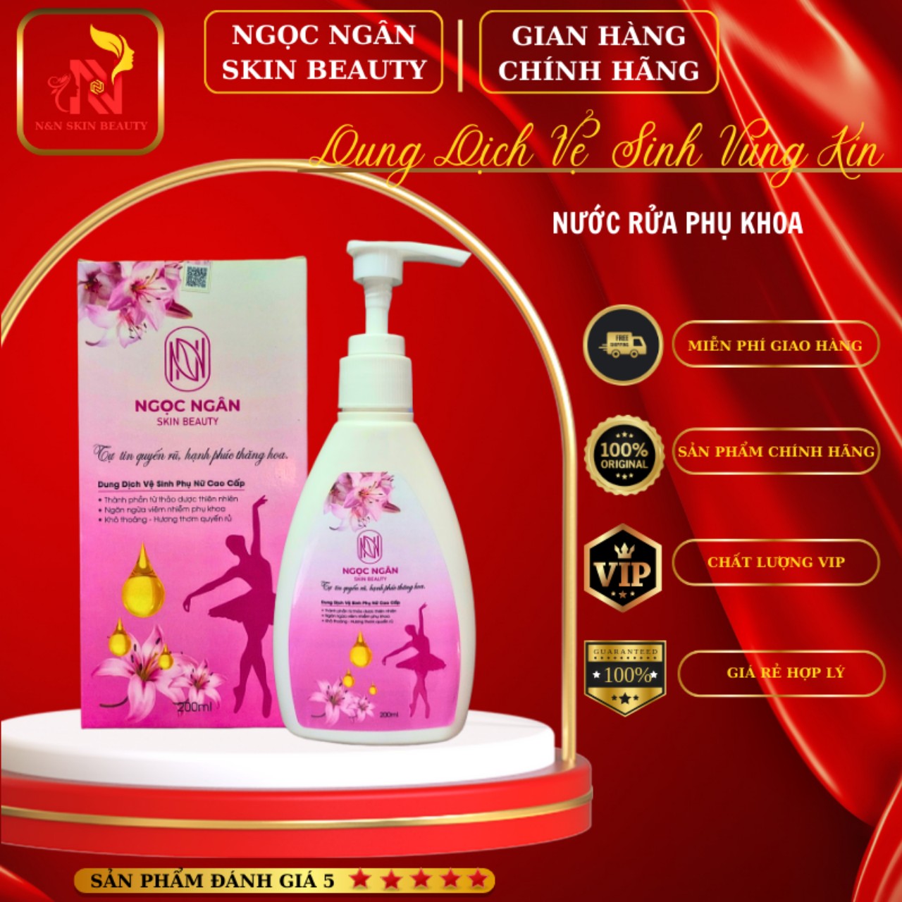 NÆ¯á»šC Rá»¬A PHá»¤ KHOA ( Sáº CH+THÆ M+KHÃT+Há»’NG)
