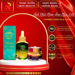 COMBO FACE + SERUM Má»¤N Há»’NG SÃ‚M