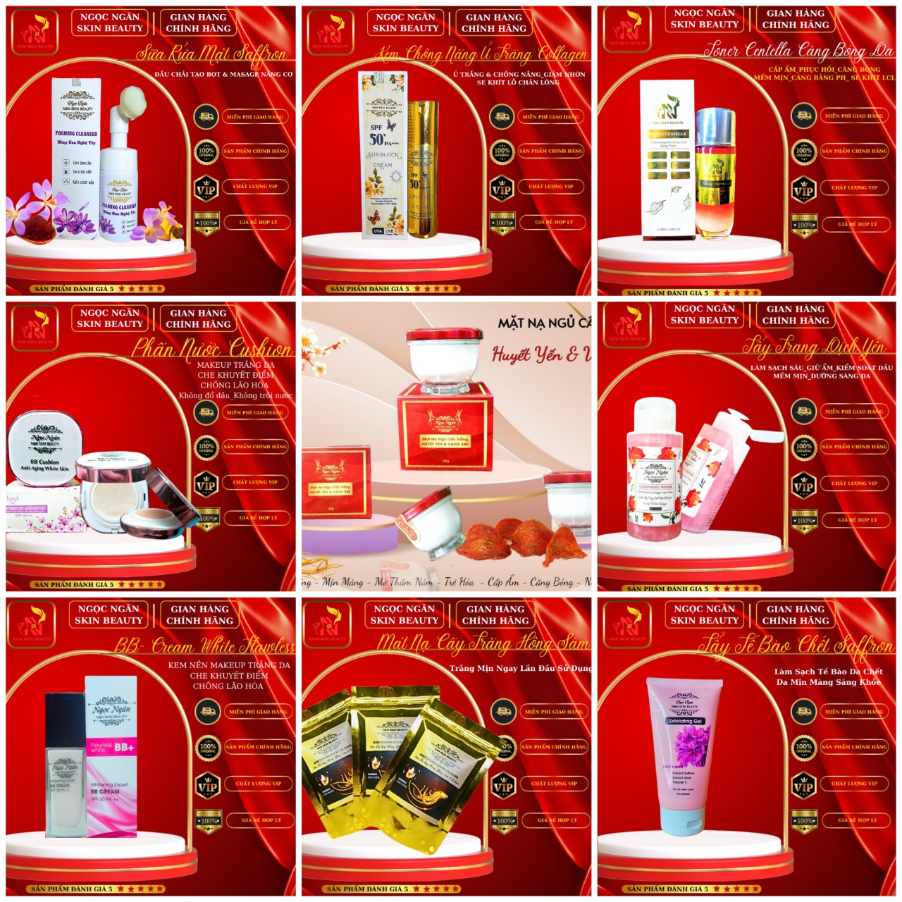 CHá»NG Náº®NG_Táº¨Y TRANG_TONER_Sá»®A RM_MAKEUP